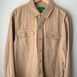 Mens Tan Overshirt